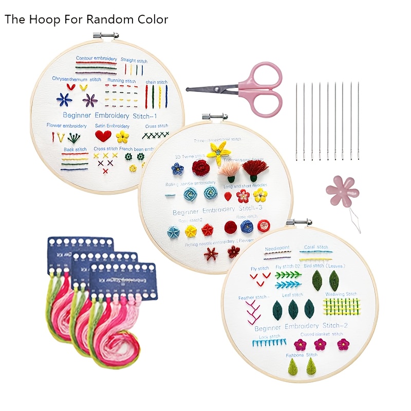Embroidery Kit Including Embroidery Hoop,Color Threads and Embroidery Scissors for Beginners-Handmade Needlepoint Kits for Adults Kids ?, Other