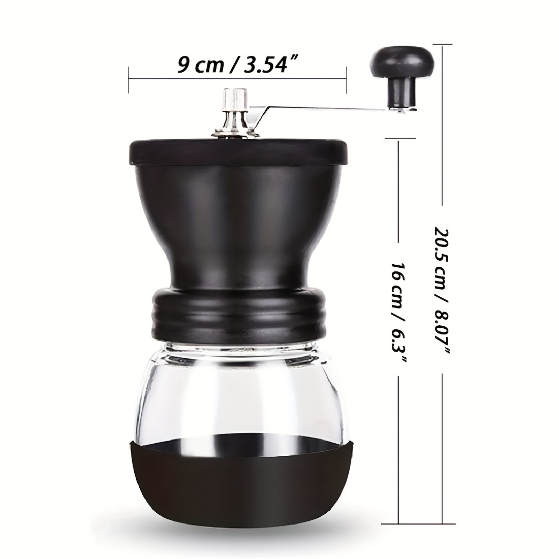 Hand-cranked Black Coffee Grinder - Manual Bean Grinder For Home Use - Small  Powder Grinder For Coffee Beans - Coffee Accessories - Temu