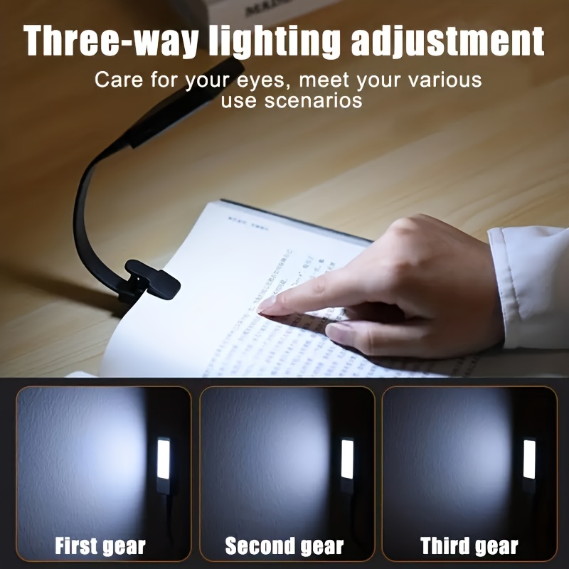 Neck Reading Light Neck Reading Lamps for Book Lamp 3 Light Colors, for  Books in Bed LED USB for Crafts - AliExpress