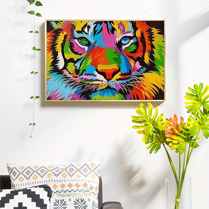 Trippy Tiger Animal - 5D Diamond Painting 