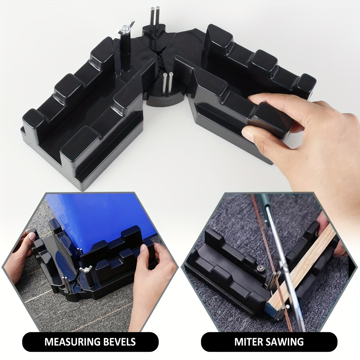 2-in-1 Mitre Measuring Cutting Tool, Measuring and Sawing Mitre Angles  Cutting Tool for Home Improvement, Carpentry Work, Miter Saw Protractor  Tool