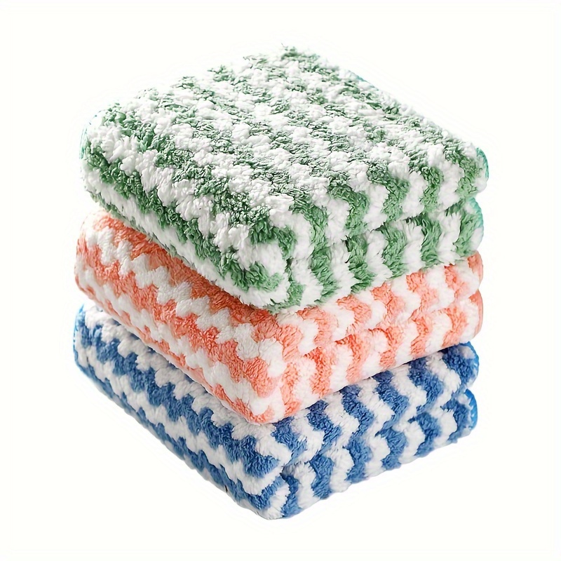 Cleaning Towel Dish Washing Towel Dishcloth Coral Velvet - Temu