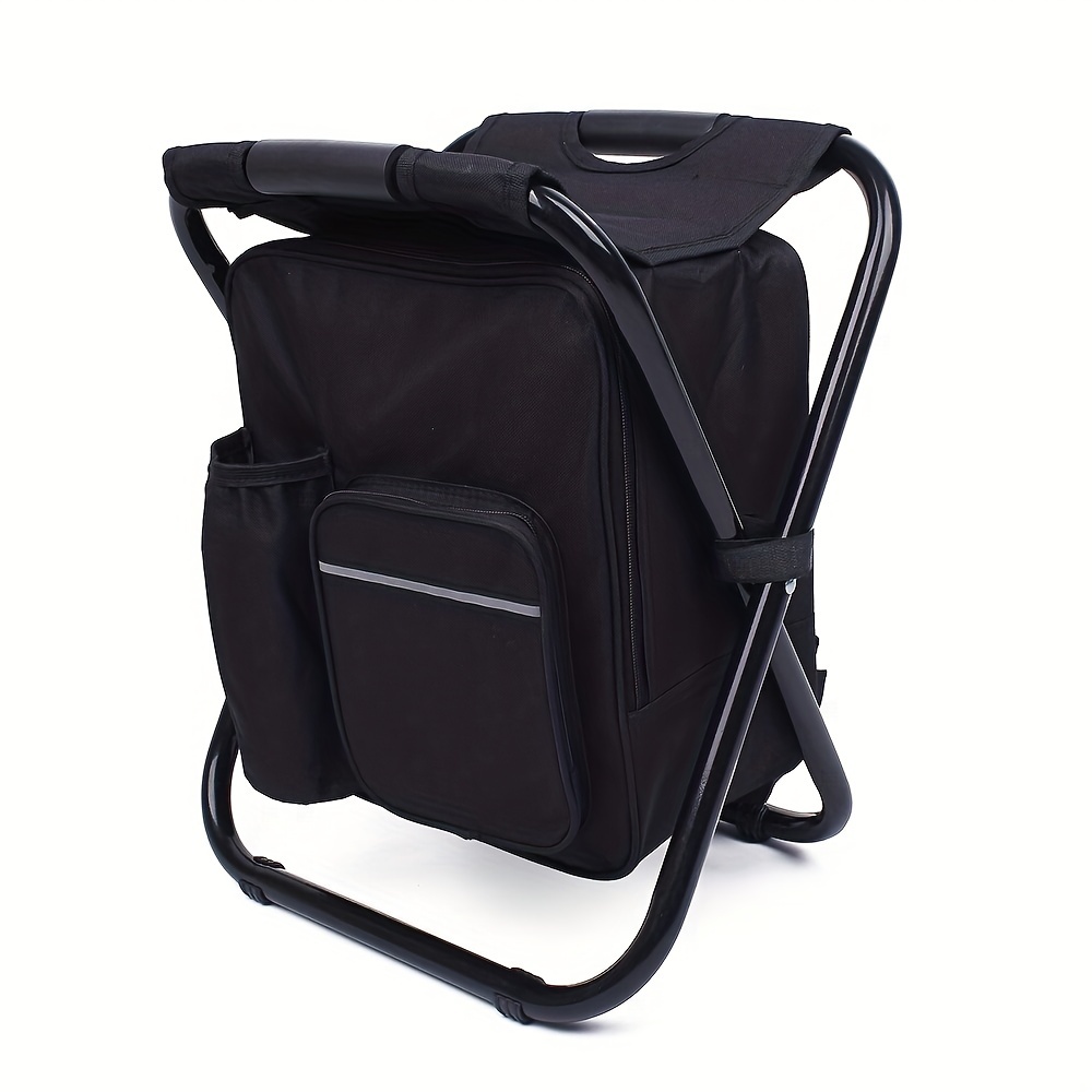 1 Foldable Fishing Chair Backpack Canvas Portable Chair - Temu