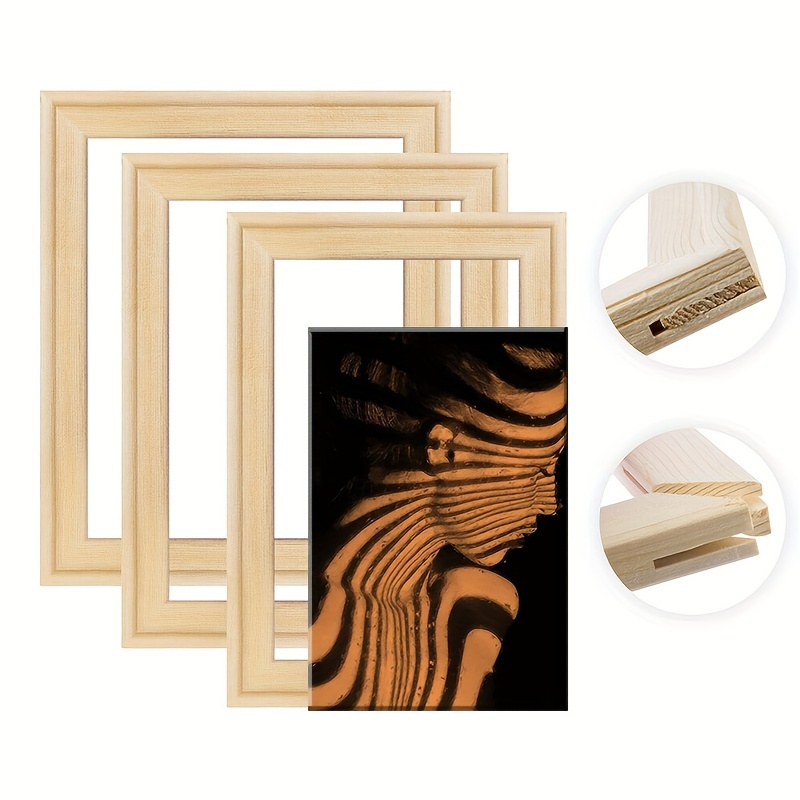 Diy Solid Wood Canvas Picture Frame For Stunning Diamond Oil - Temu