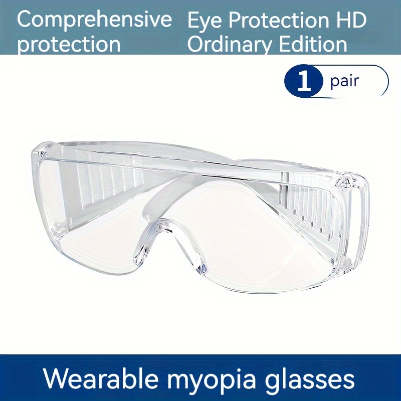  Gafas de seguridad, gafas protectoras para el trabajo con  antivaho y resistentes a los arañazos, a prueba de polvo, lentes  envolventes para el lugar de trabajo, gafas protectoras de estilo ajustable  