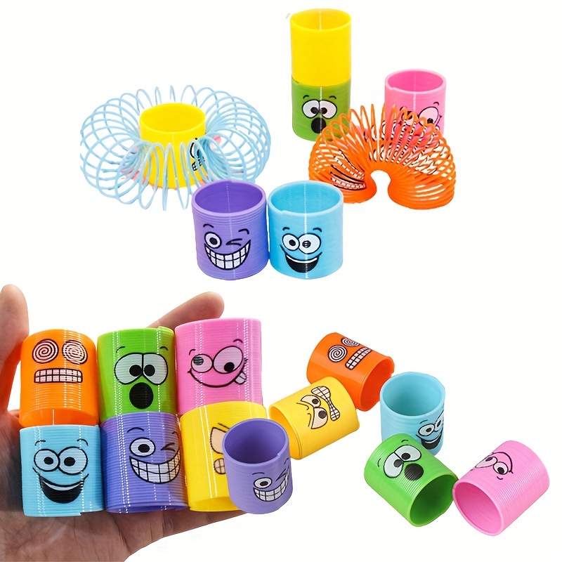 

12pcs Funny Pack Spring Rainbow Magic Coil Toy, Mini Spring Bulk Toy, Party Carnival Prizes, Halloween, Christmas Toys, Birthday Candy Bag Stuffers Easter Gift