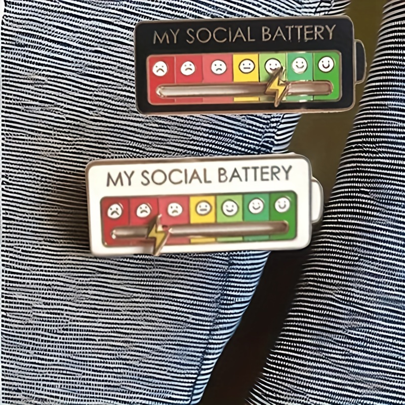 Social Creative Fun Enamel Pin, Unique Design