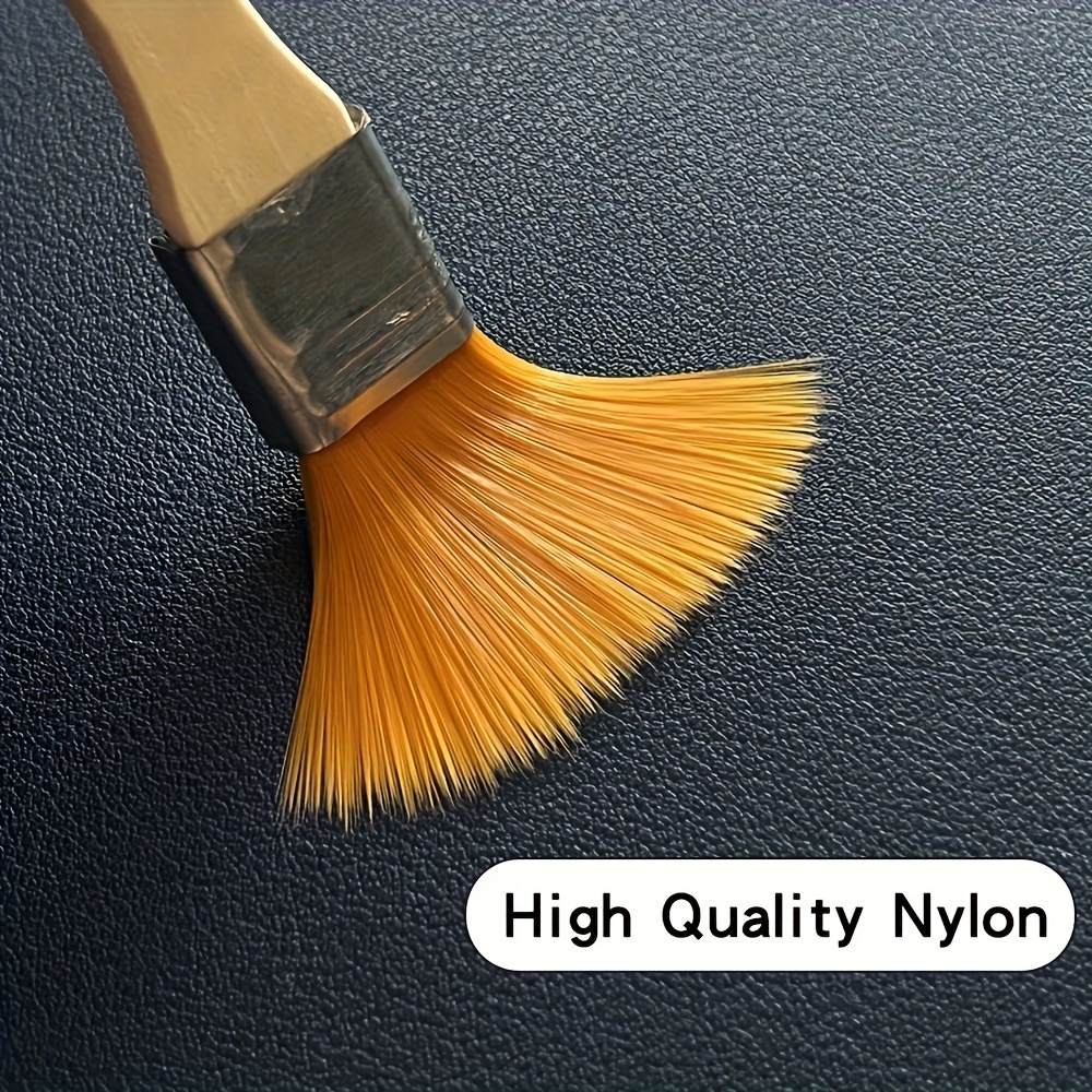 Nylon Paintbrushes Short Wood Rod Students Art Paint Gouache - Temu