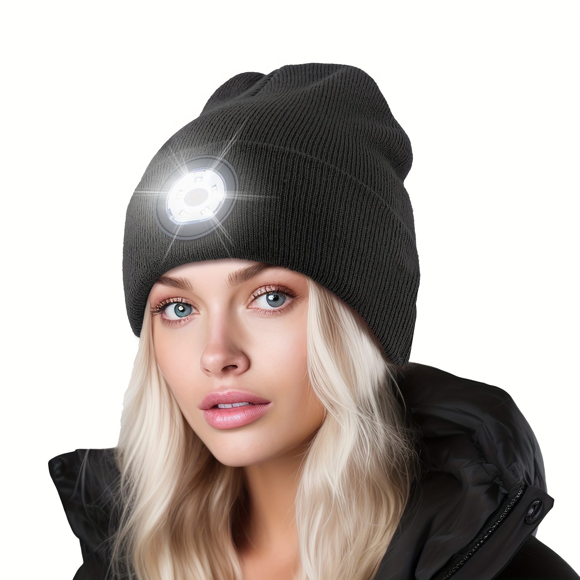 Cappello Invernale A Maglia Luce A Led Ragazzi E Ragazze - Temu Italy