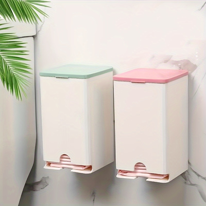 Cute storage box sticky big wall hanging sanitary napkin storage box  cosmetic decoration box bathroom accessories