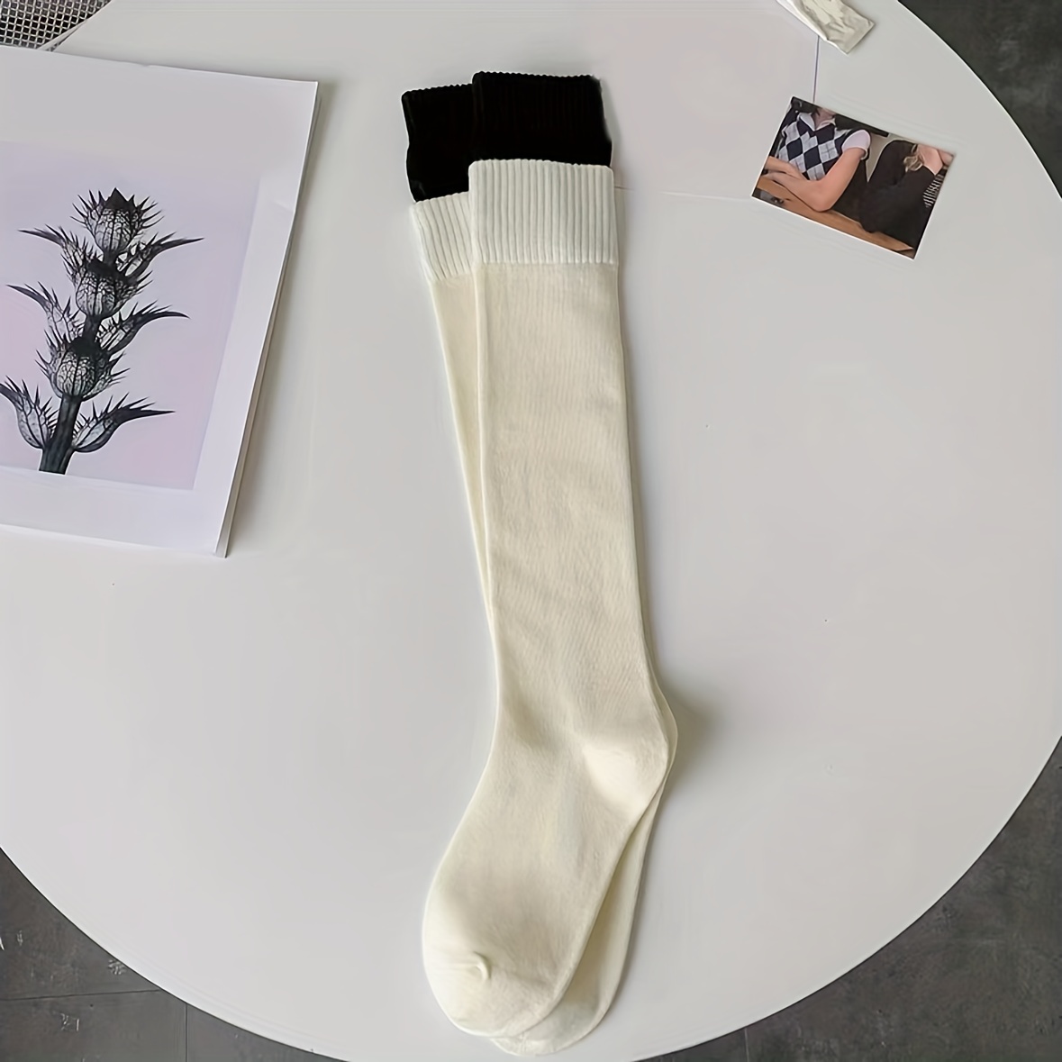 Colorblock Calf Socks - College Style Knee High Socks