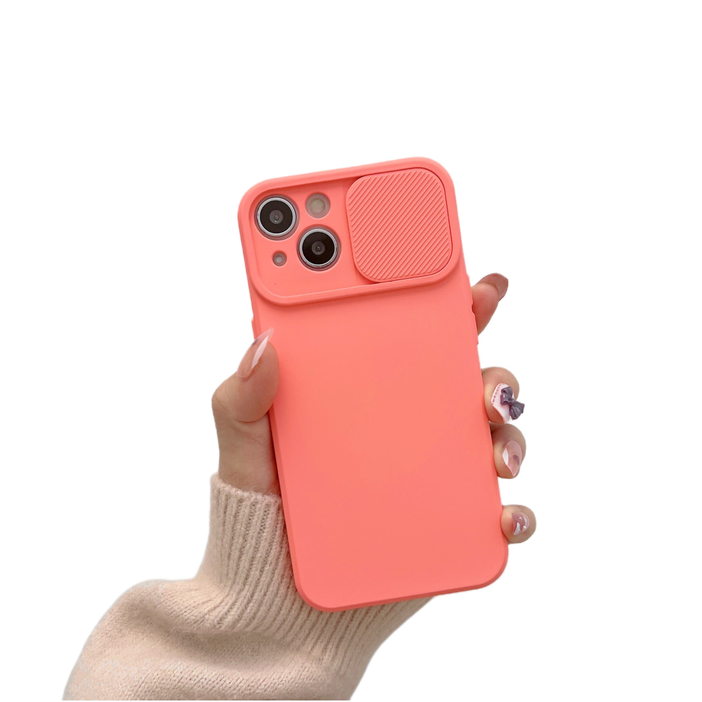 Slide Camera Lens Protection Phone Case For Iphone 11 12 13 - Temu