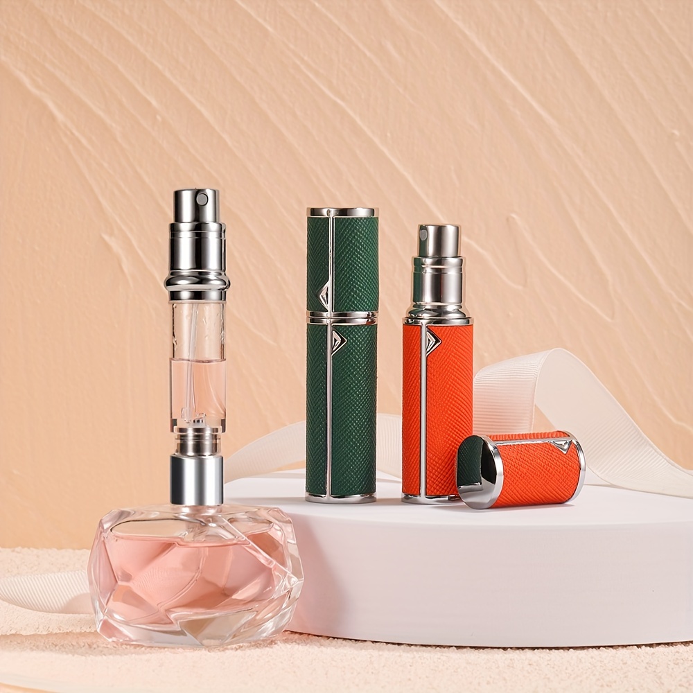 5ml Leather Perfume Bottle Refillable Perfume Atomizer for Travel Spray  Bottle with Ultral Fine Fragrance Container Freeshipping