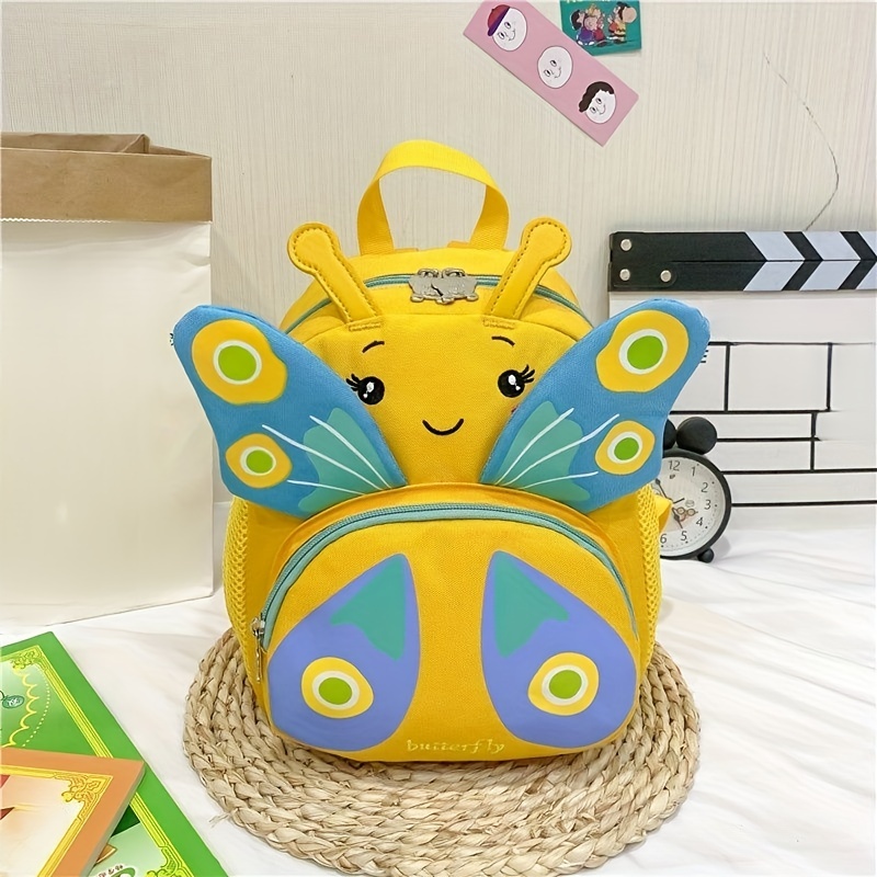 Kids 3D Butterfly Backpack Anti-lost Small School Bag