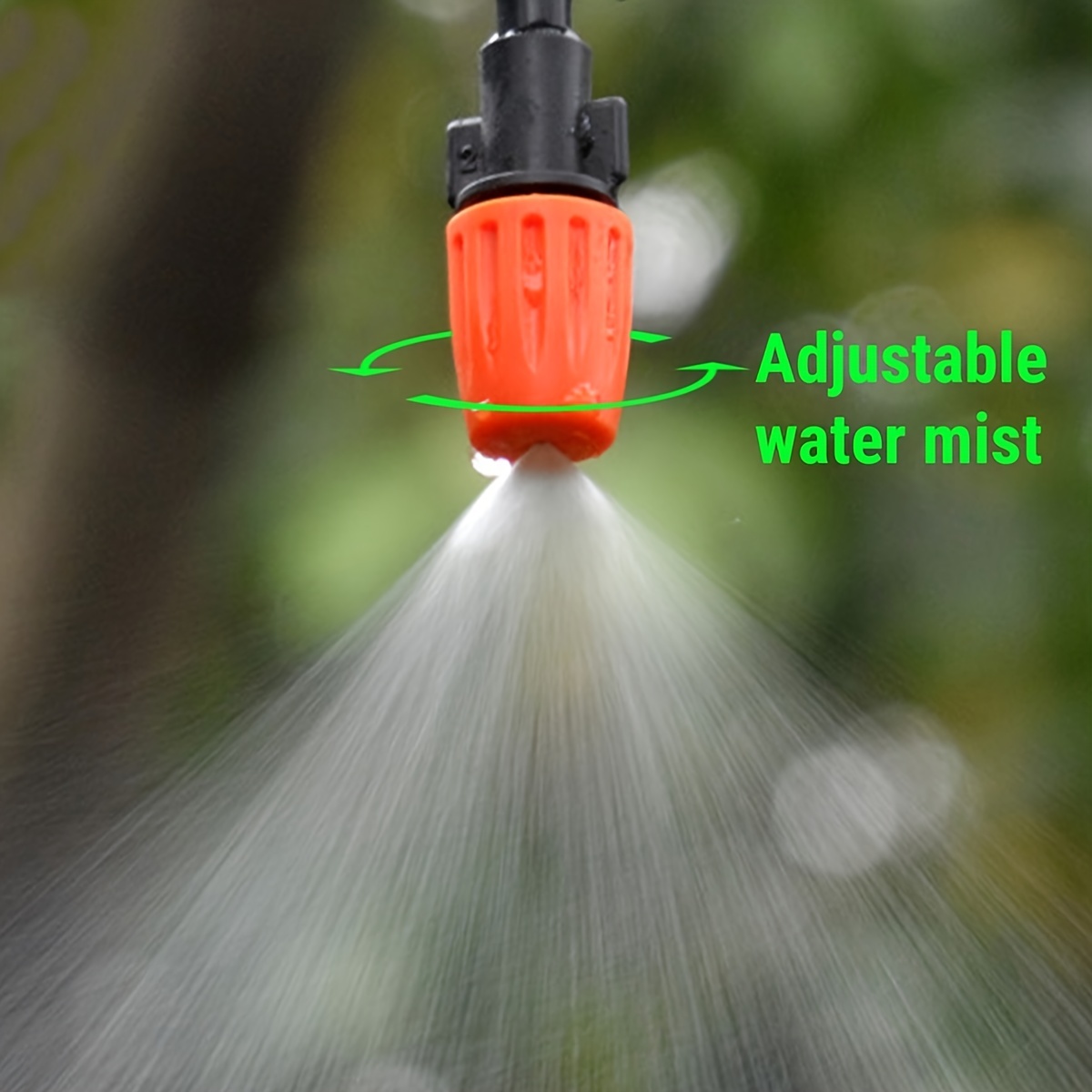 10pcs Adjustable Garden Irrigation Nozzle Flow Dripper Misting Nozzle For Patio Micro Sprayer Sprinkler