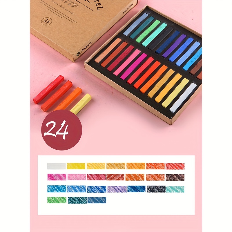 Marie's 12/24/36/48 Colors Soft Masters Pastel Colored Chalk Drawing  Coloring Dye Hair Art Supplies - Crayons/water-color Pens - AliExpress