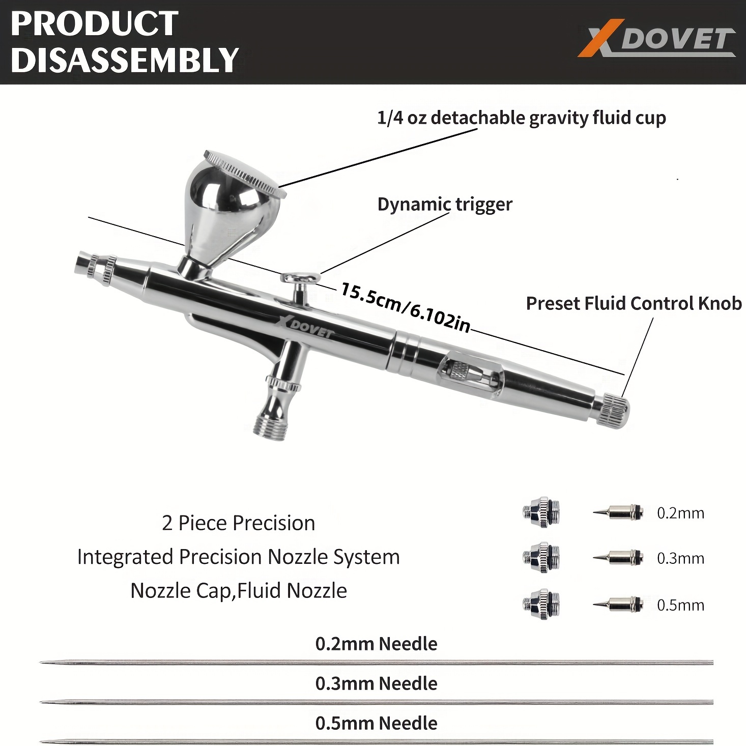 Dual Action Airbrush Set For Commercial Arts Illustrations - Temu