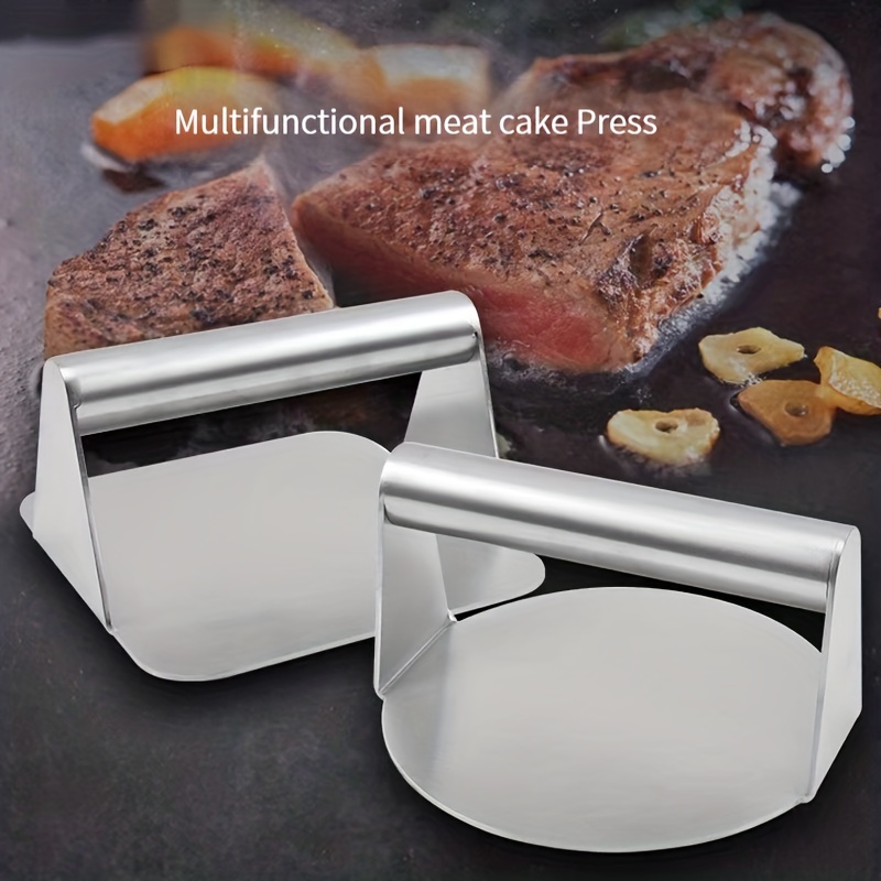 Manual Burger Press Meat Smasher Hamburger Patty Tool - Square 