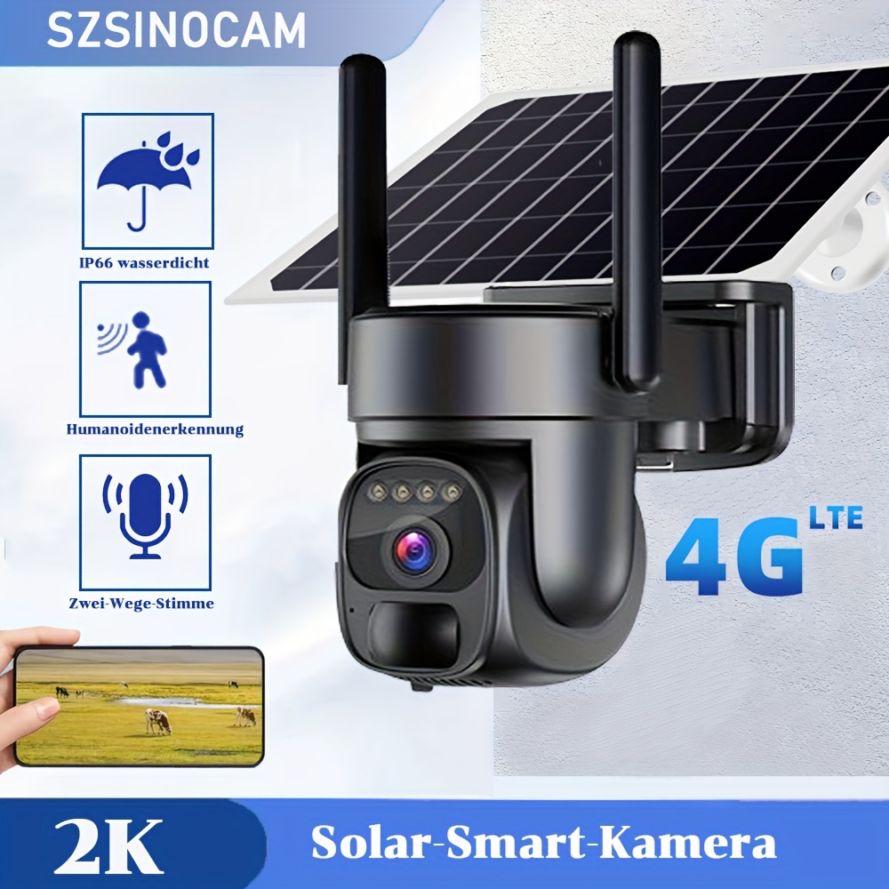 3g/4g Lte Mobilfunk-überwachungskamera Solar Mit Sim-karte
