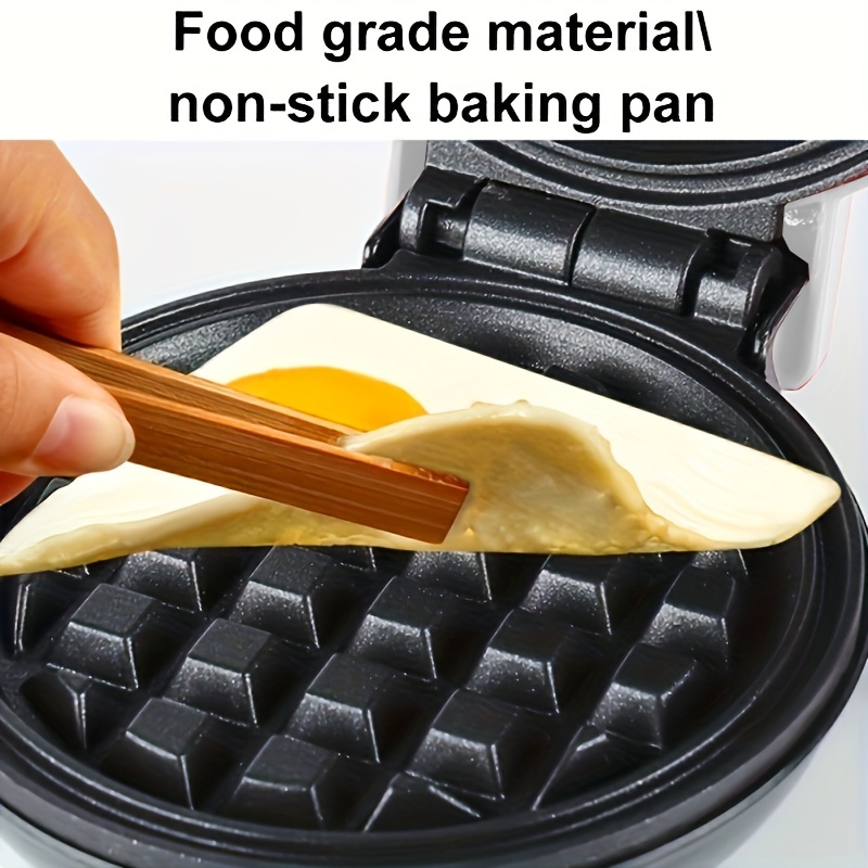 1pc, Mini Waffle Maker For Individual Waffles, Chowder, Keto Chaffles, Easy  To Clean, Non-Stick Surface, Cookware, Kitchenware, Kitchen Accessories Ki