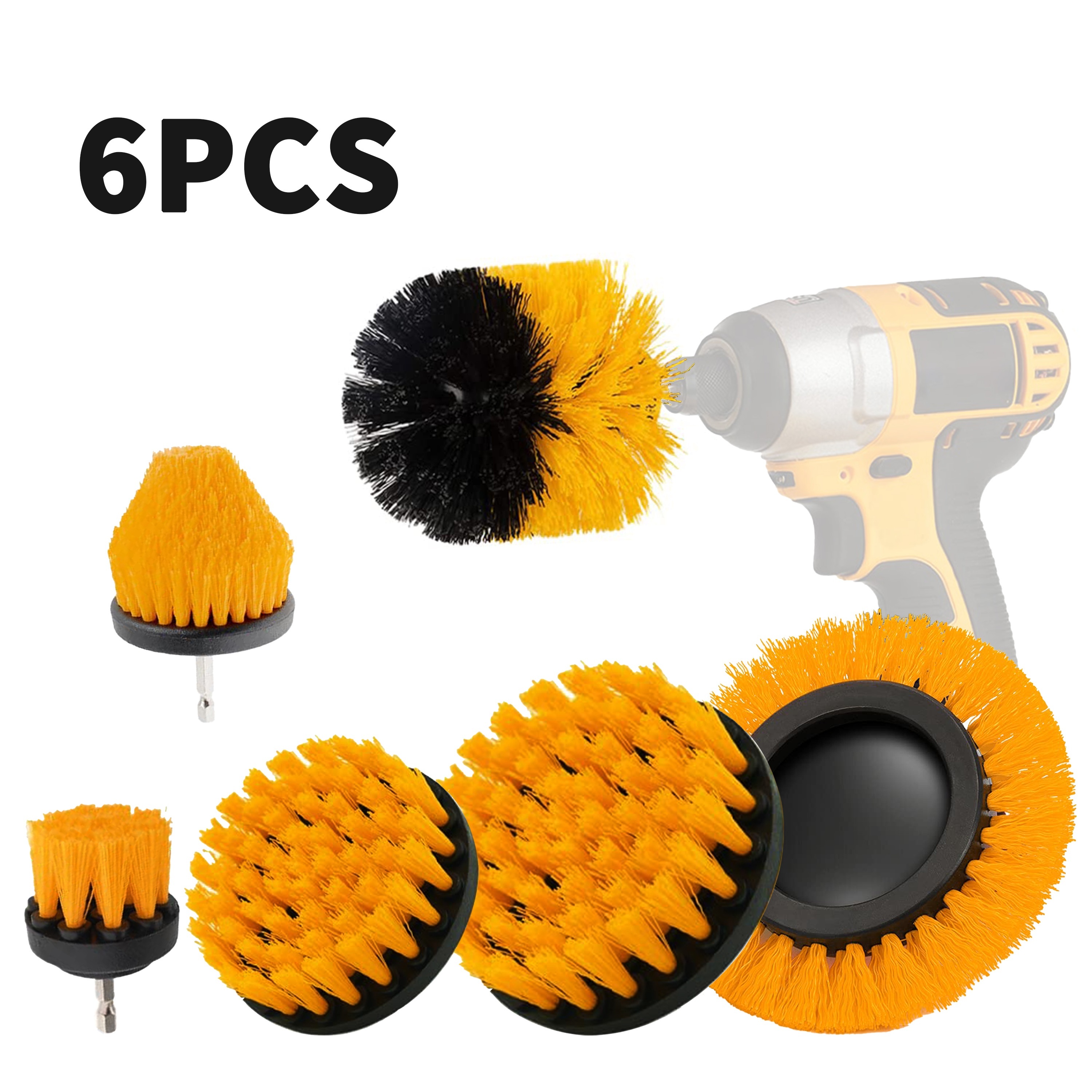 Mini Drill Brush Attachment Set Power Scrubber Cleaning - Temu