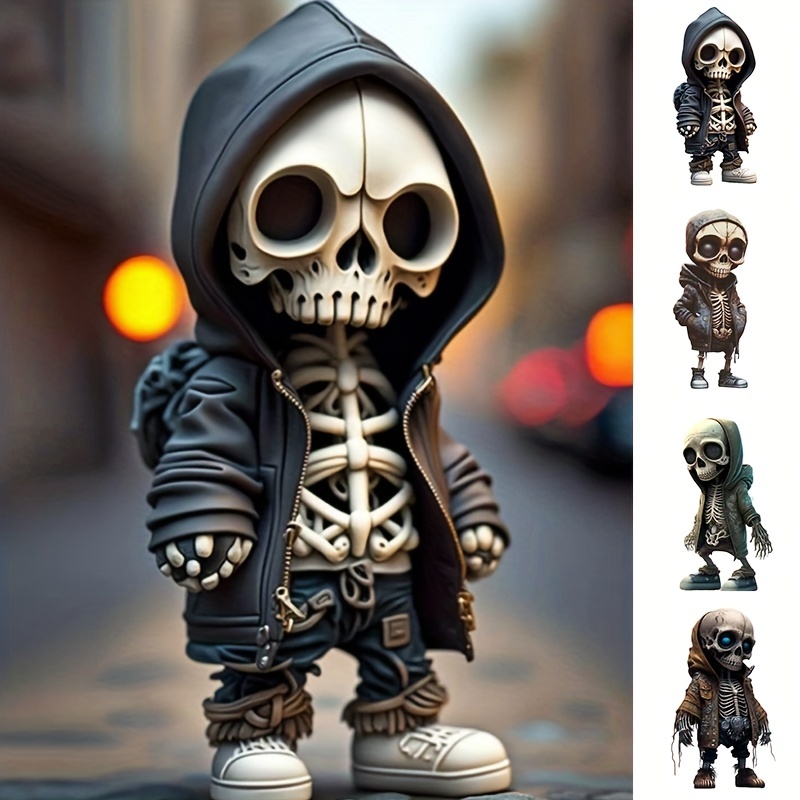 1 Stück Kreative Coole Skelettfiguren, Halloween-totenkopf