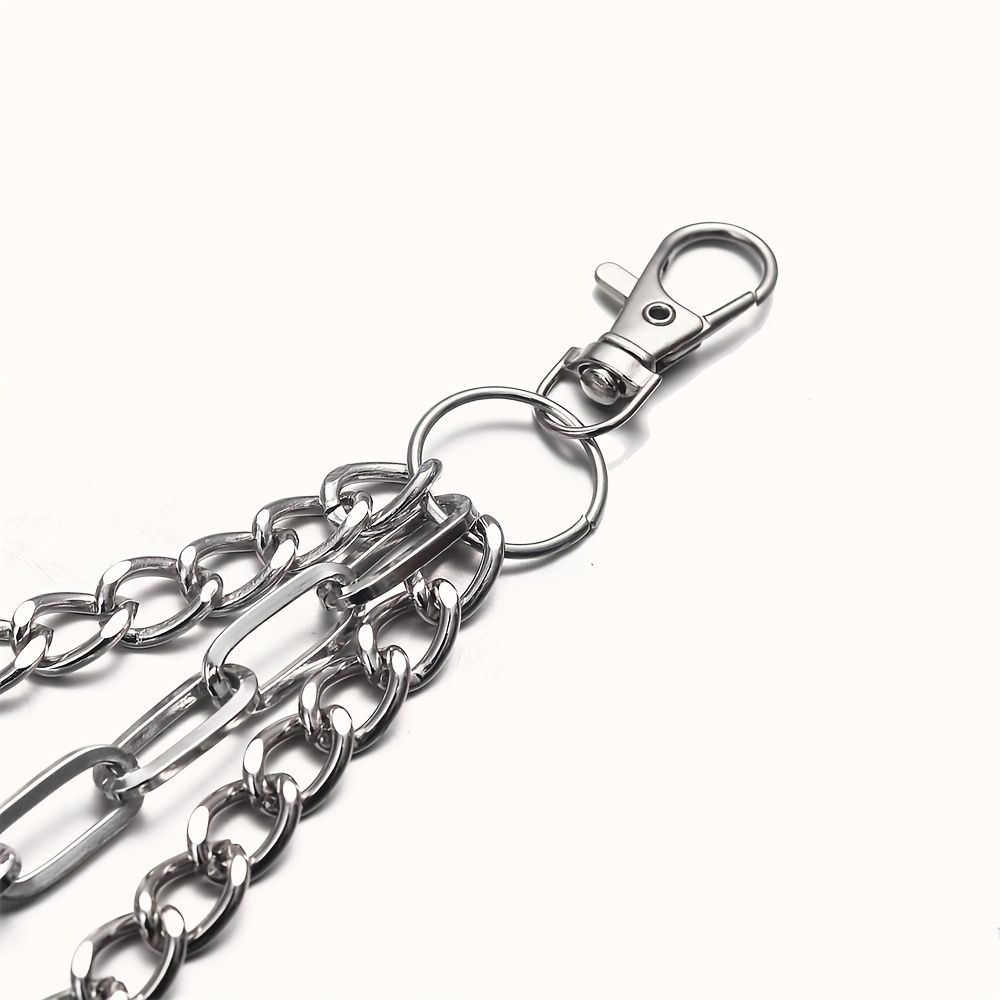 Multi layer Rivet Pant Chain Street Metal Trouser Key Chain - Temu