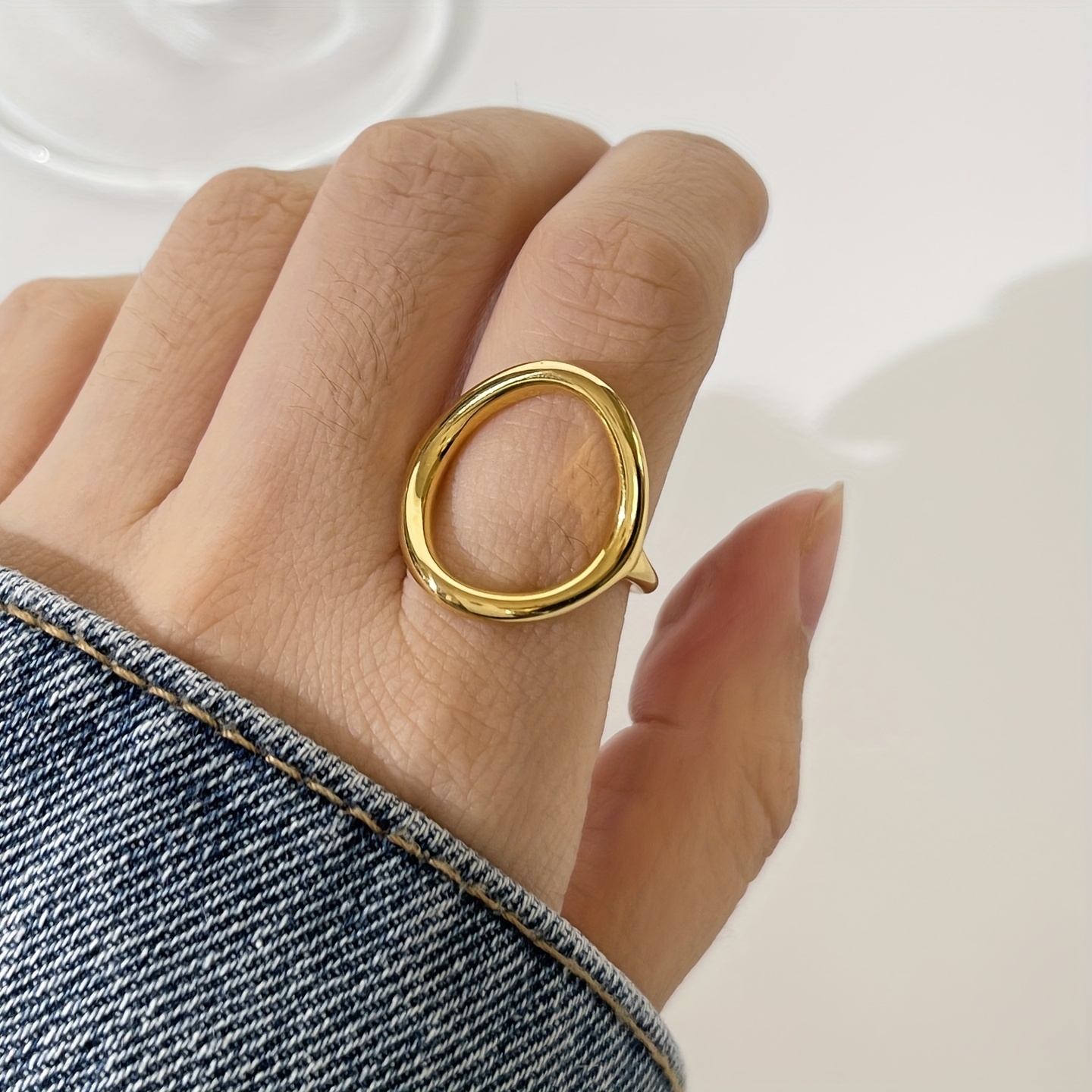 Hollow Simple Temperament Daily match Ring Female - Temu