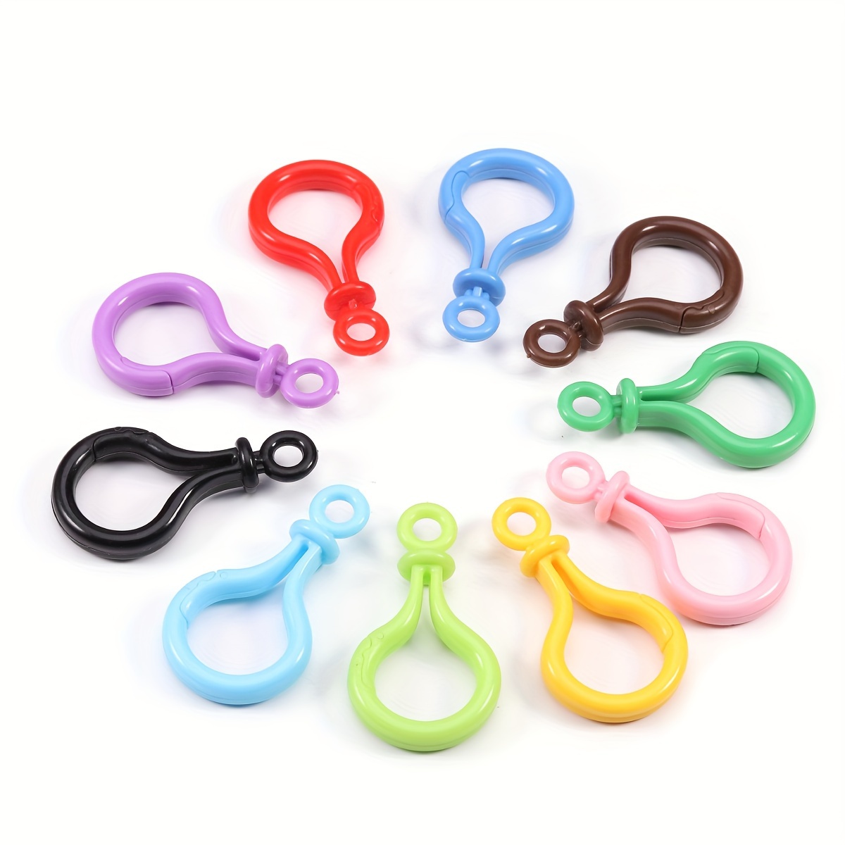 Candy Colors Plastic Lobster Clasps Hooks Key Chain Sweet - Temu