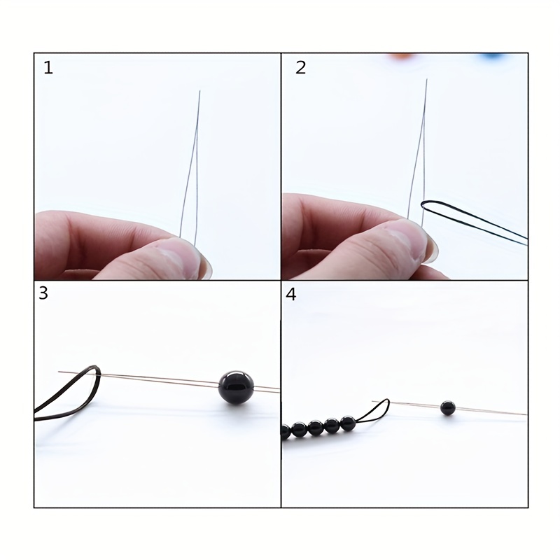 Large Eye Beading Needles Bead Threader For Jewelry Making Seed