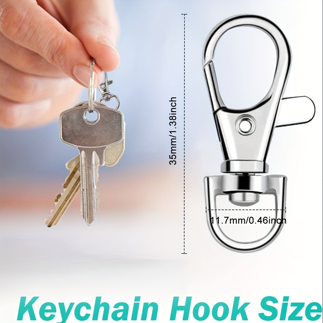 3 DIY Accessories 35mm Dog Buckle Keychain Hook Buckle Lobster