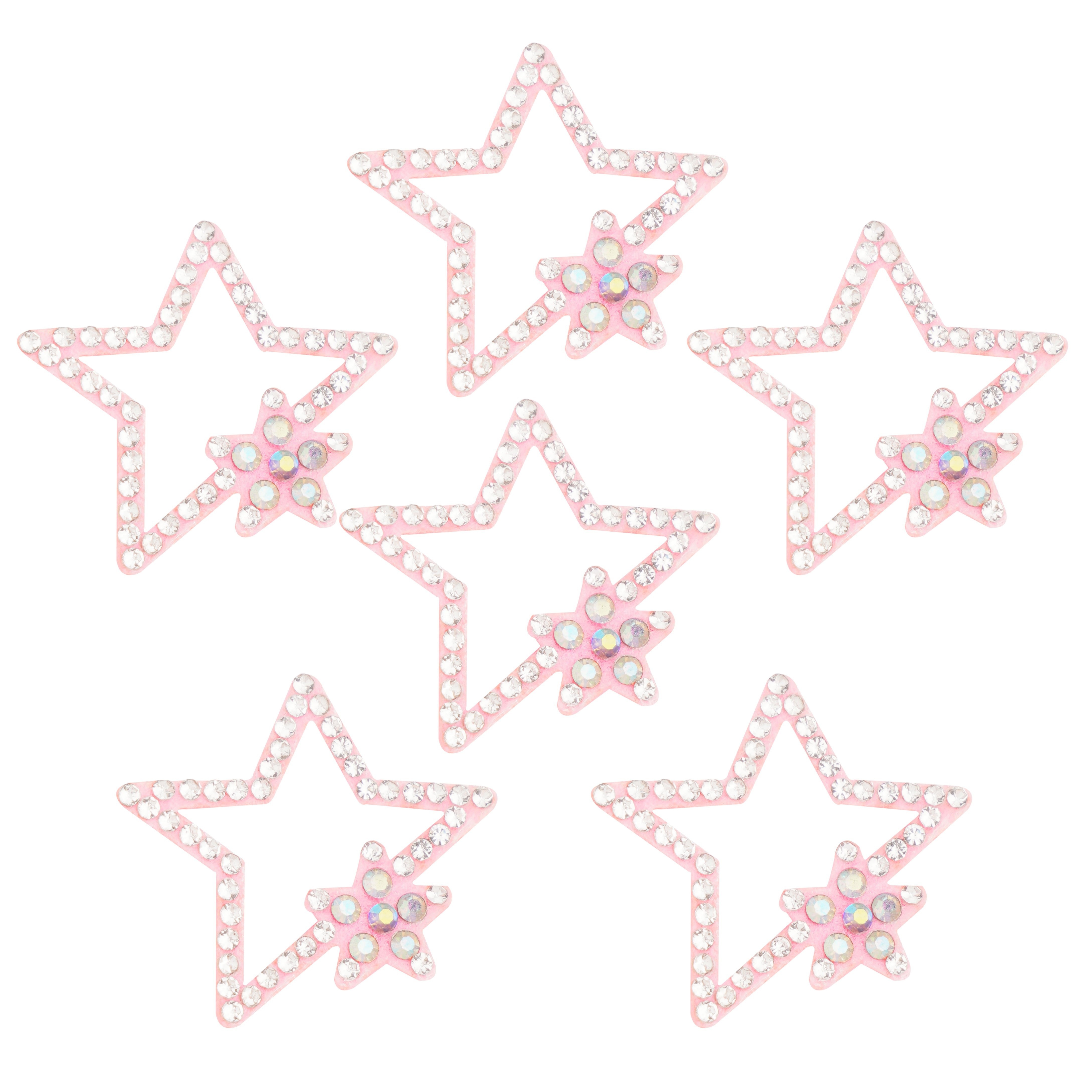 Five pointed Star Non Woven Rhinestone Stickers Diy Fabric - Temu