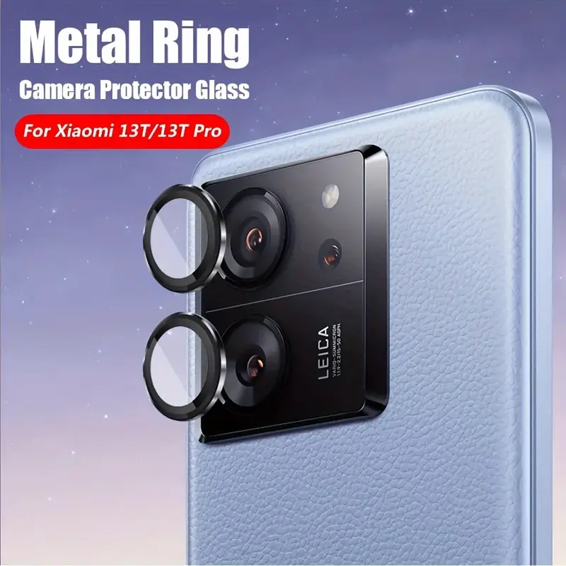 Metal Lens Ring Glass Case Xiaomi 13t Pro Protector Pantalla - Temu Chile