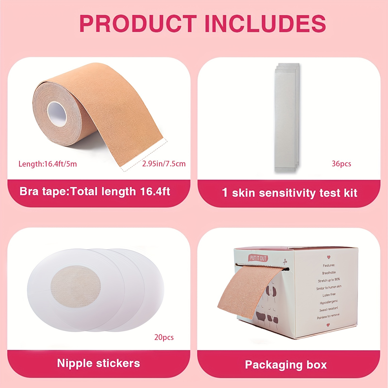 Nude Boob Tape Breast Lift Tape Body Tape Breast Lift Bob - Temu Spain