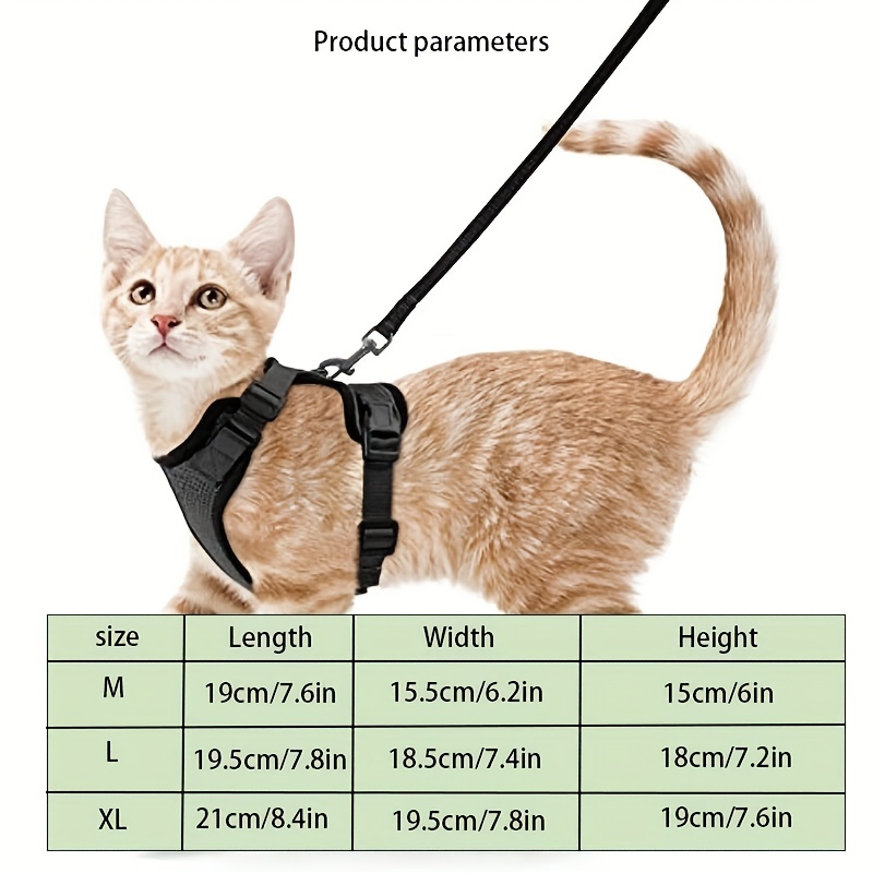  Cat Harness and Leash for Walking Soft Adjustable