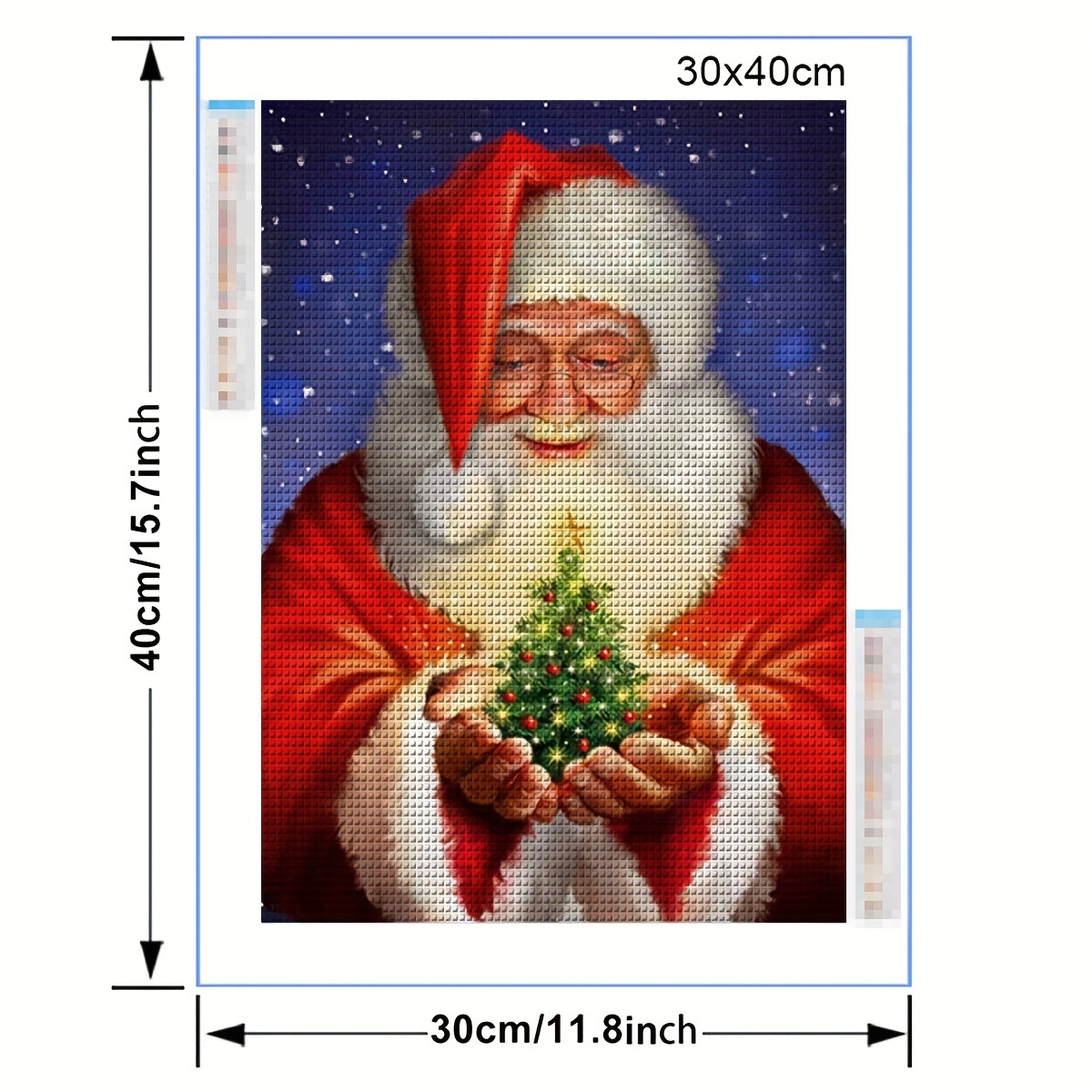 Diy Christmas Santa Diamond Painting Suncatchers For Adults - Temu