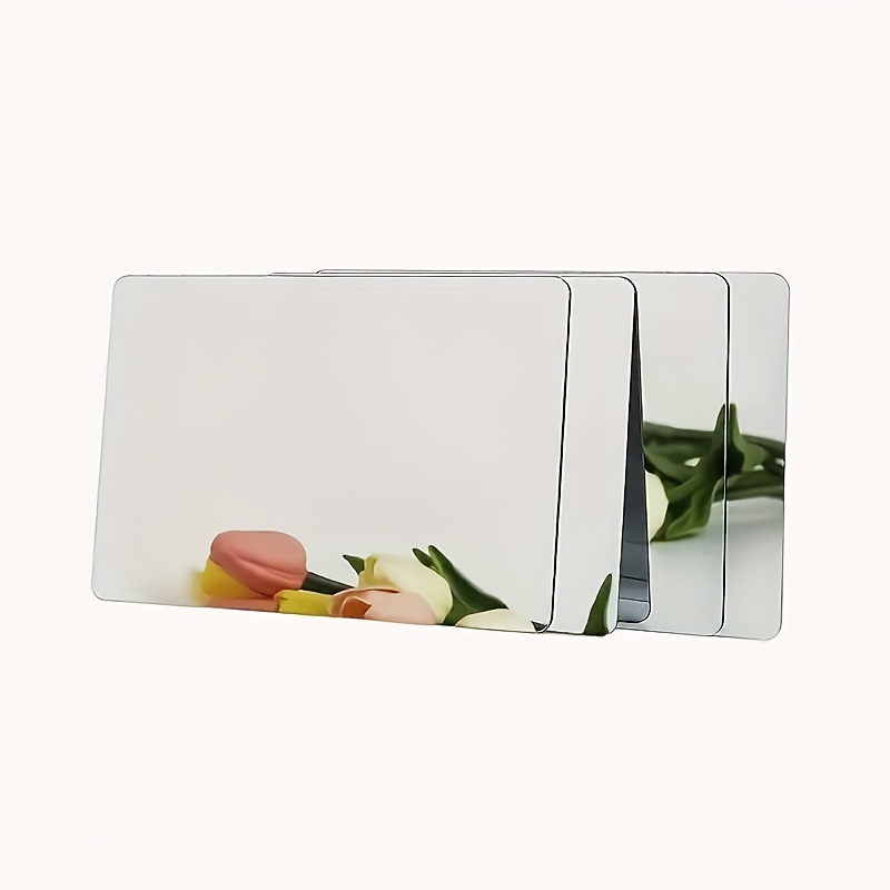200x300mm Rectangle Self Adhesive Silver Acrylic Mirror,Non Glass