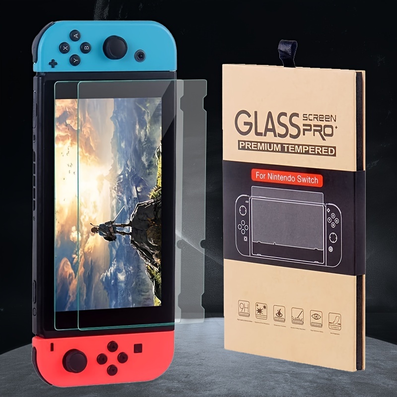 Protection écran pour Nintendo Switch OLED verre trempé + lingette