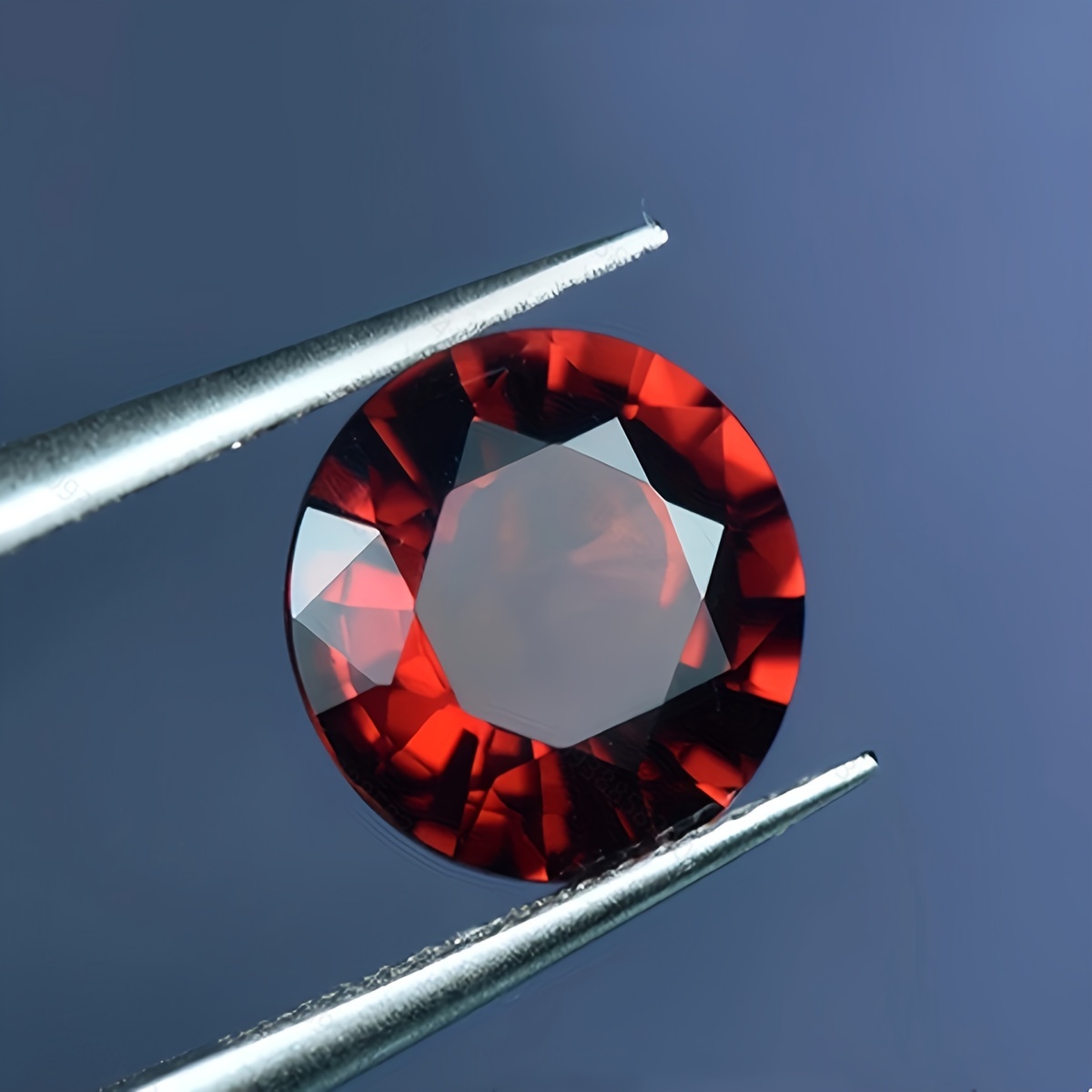 Conical Shape Ruby Red Garnet Zircon Round Cut Loose - Temu
