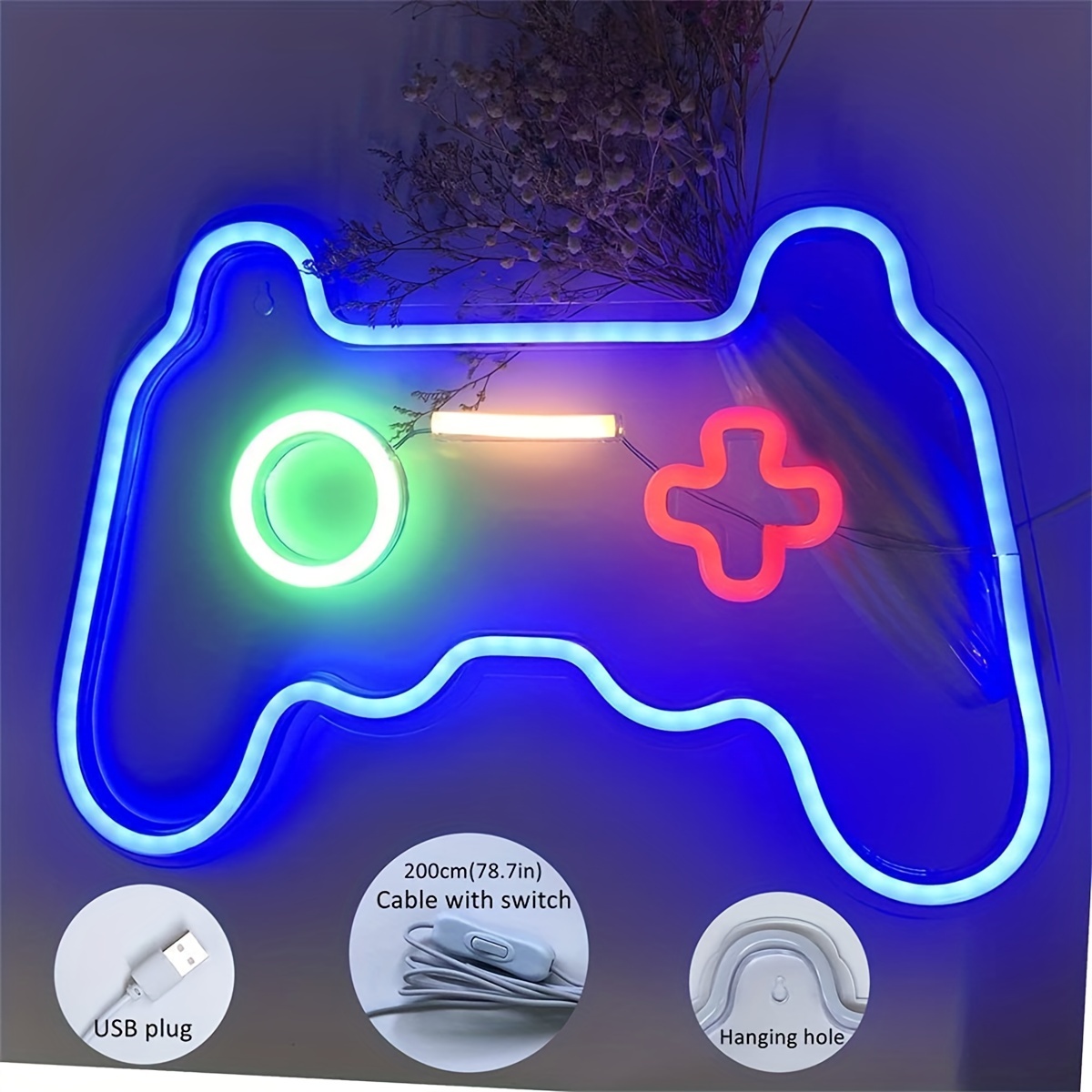 Game Console Neon Sign, Game Console Led Light, Boys Wall Art