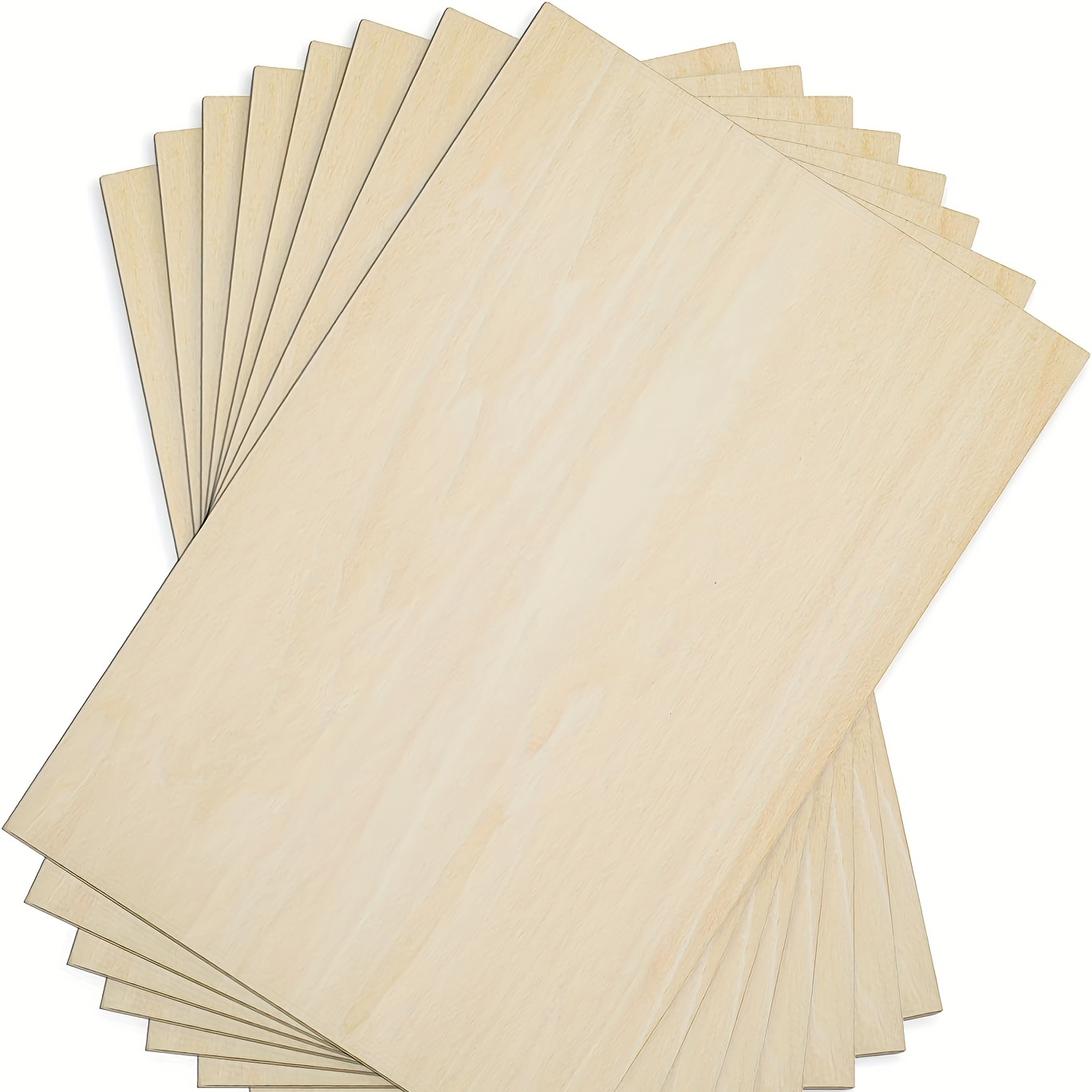 Namalu 10 Pack Balsa Wood Sheets 12 x 4 Inches Unfinished Wooden Board Wood  Sheets for Crafts House Aircraft Ship Boat Arts School Projects DIY Wooden