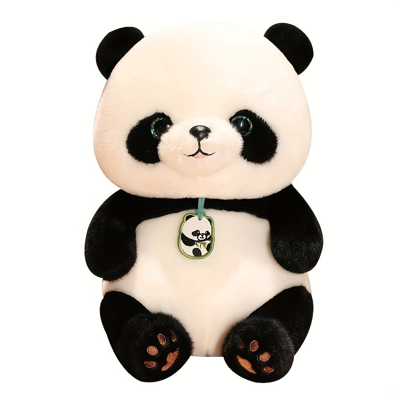 25cm Panda Peluche Jouet Mignon Ours Peluche Moelleuse Poupée Décor