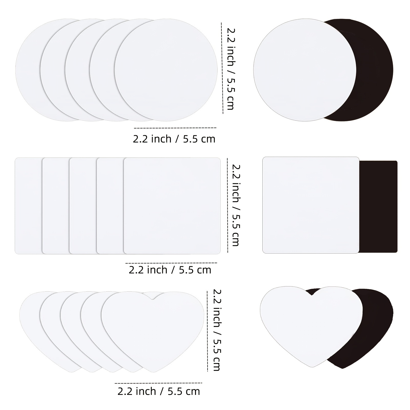 Sublimation Blank Fridge Magnets For Home Kitchen - Temu Japan