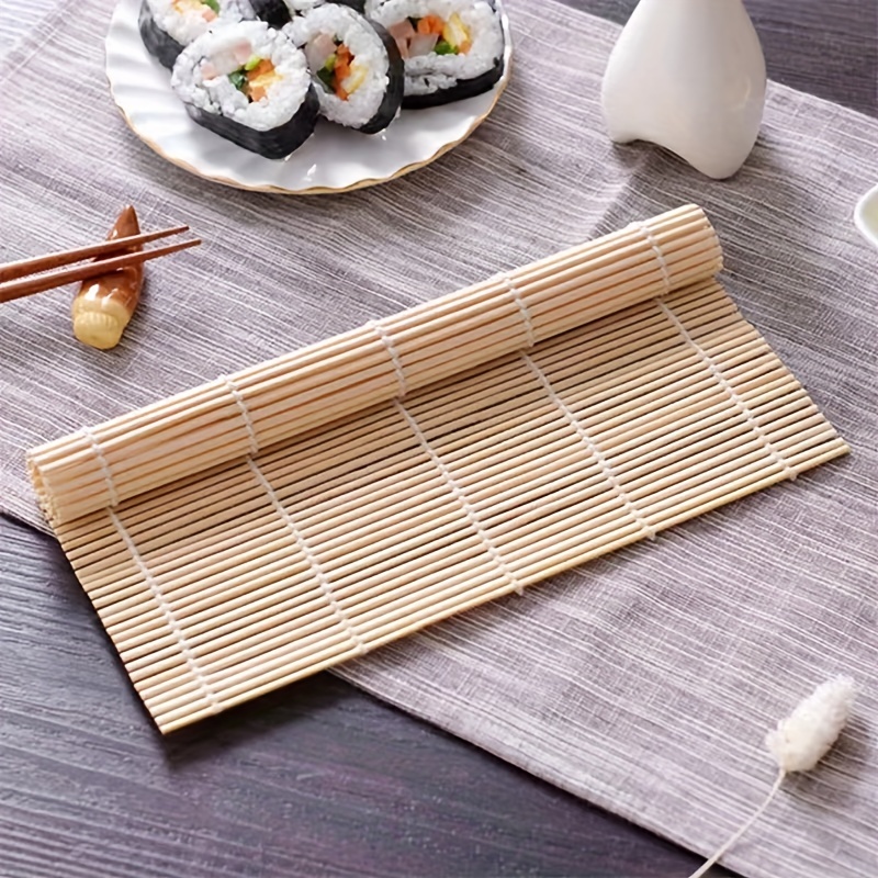 1pc Bamboo Sushi Roll Mat, Minimalist Multi-function Kitchen Sushi Rolling  Mat For Home