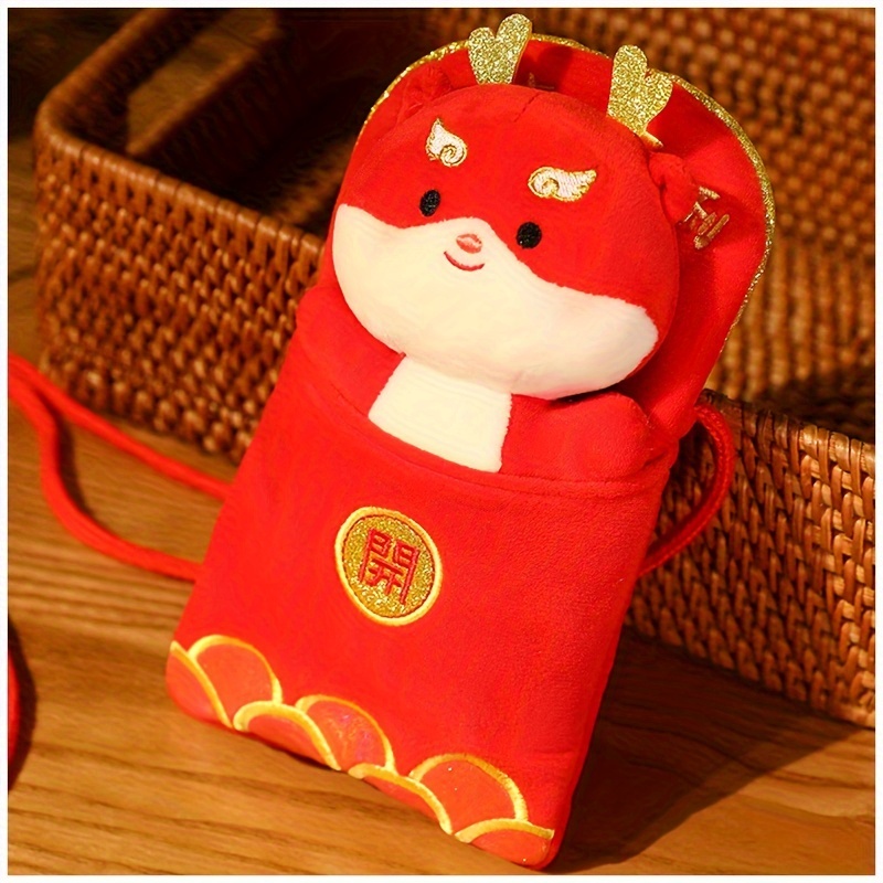 Dragon Year Lucky Money Pouch Cute Coin Purse Lunar New Year - Temu Canada