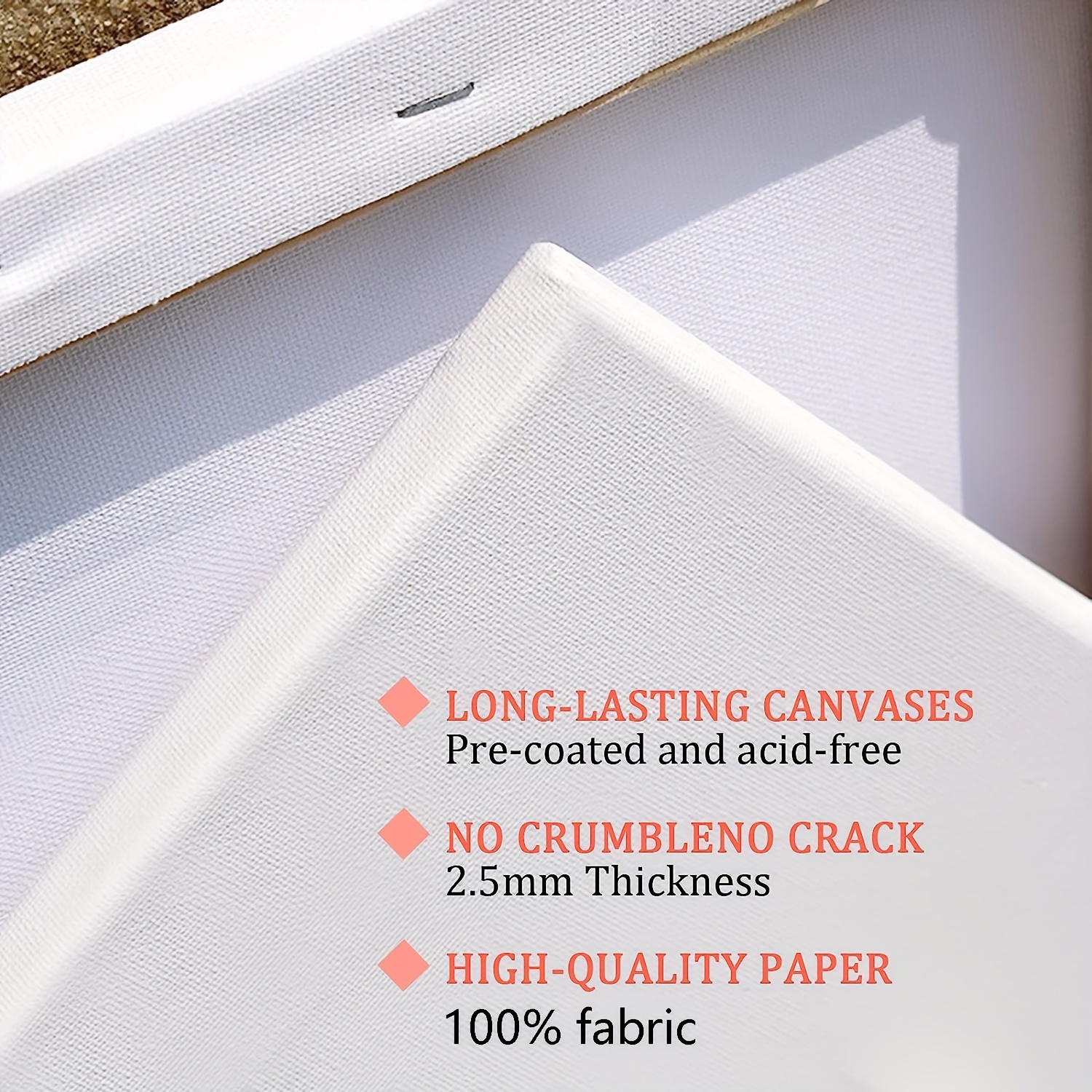 Canvases For Painting Blank White Stretched Canvas Bulk 100% - Temu