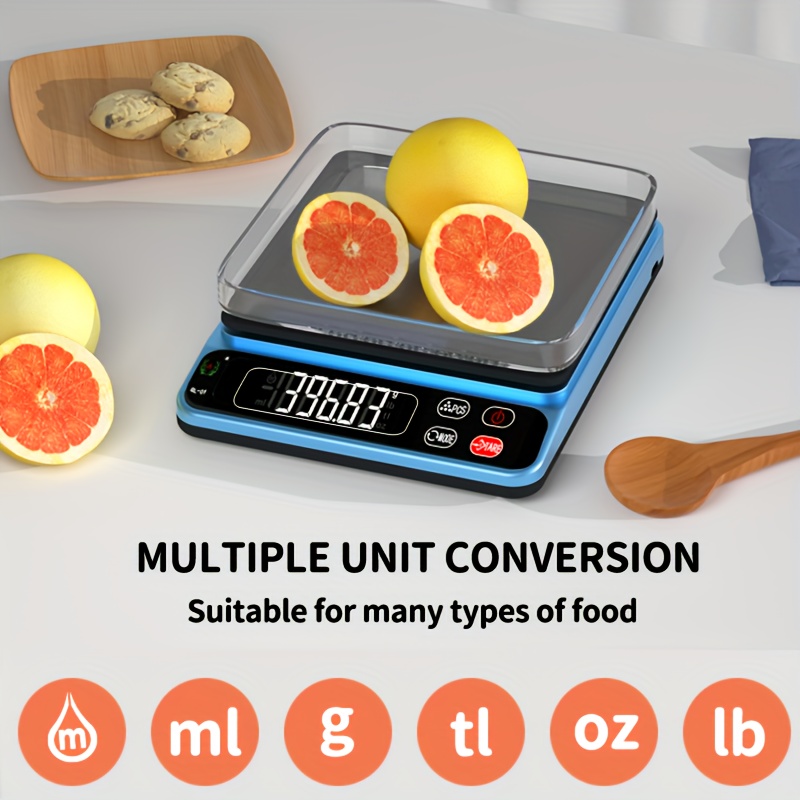 Scale, Small Digital Kitchen Scale, Scale, Milliliters, Grams, Pounds,  Ounces, Waterproof Practical Family Food Scale, Scale With Tare Function,  Home Baking Cooking Scale, Coffee Scale, Kitchen Gadgets, Cheap Items -  Temu United