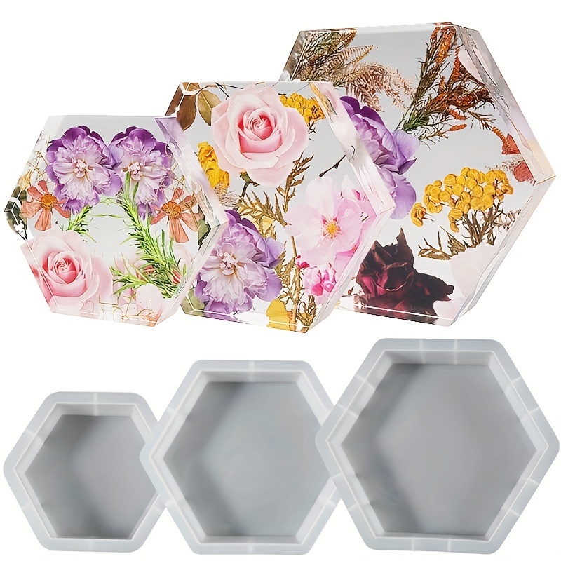 Large Resin Molds, Upgraded Hexagon Shapes Silicone Molds For