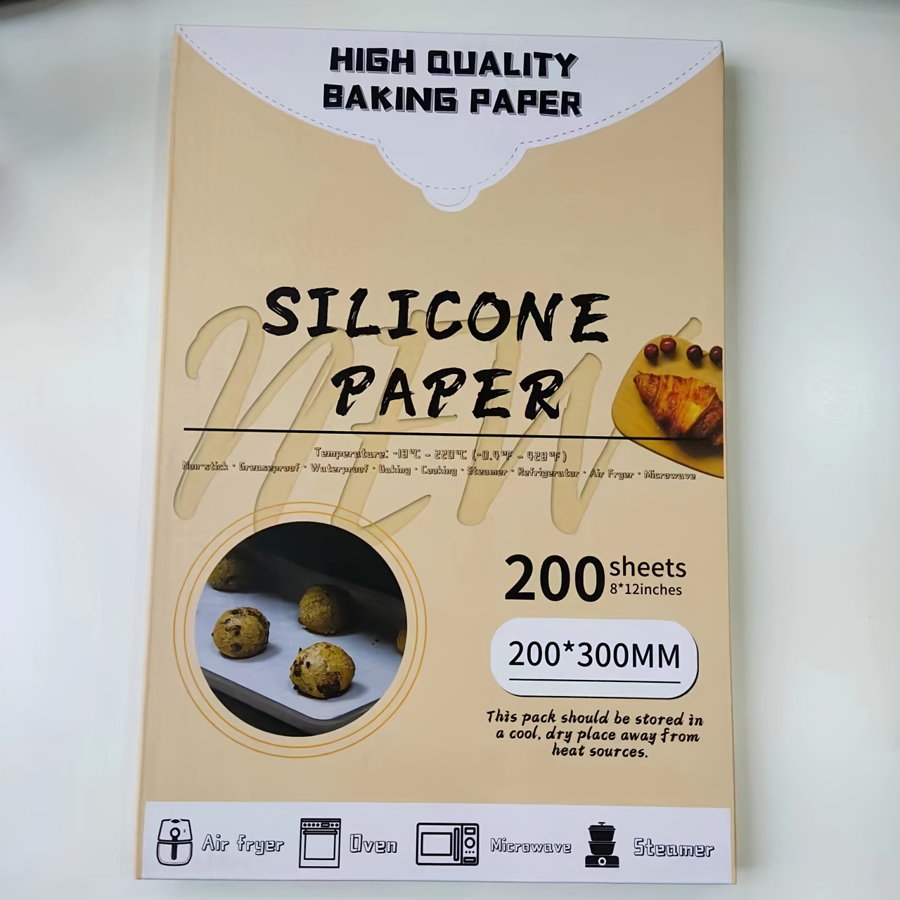 Thickened Barbecue Paper, Parchment Paper Sheets, Silicone Oil Paper,  Baking Tray Liners, Food Grade Non Stick, Commercial Household Baking Paper,  High Temperature Resistant - Temu