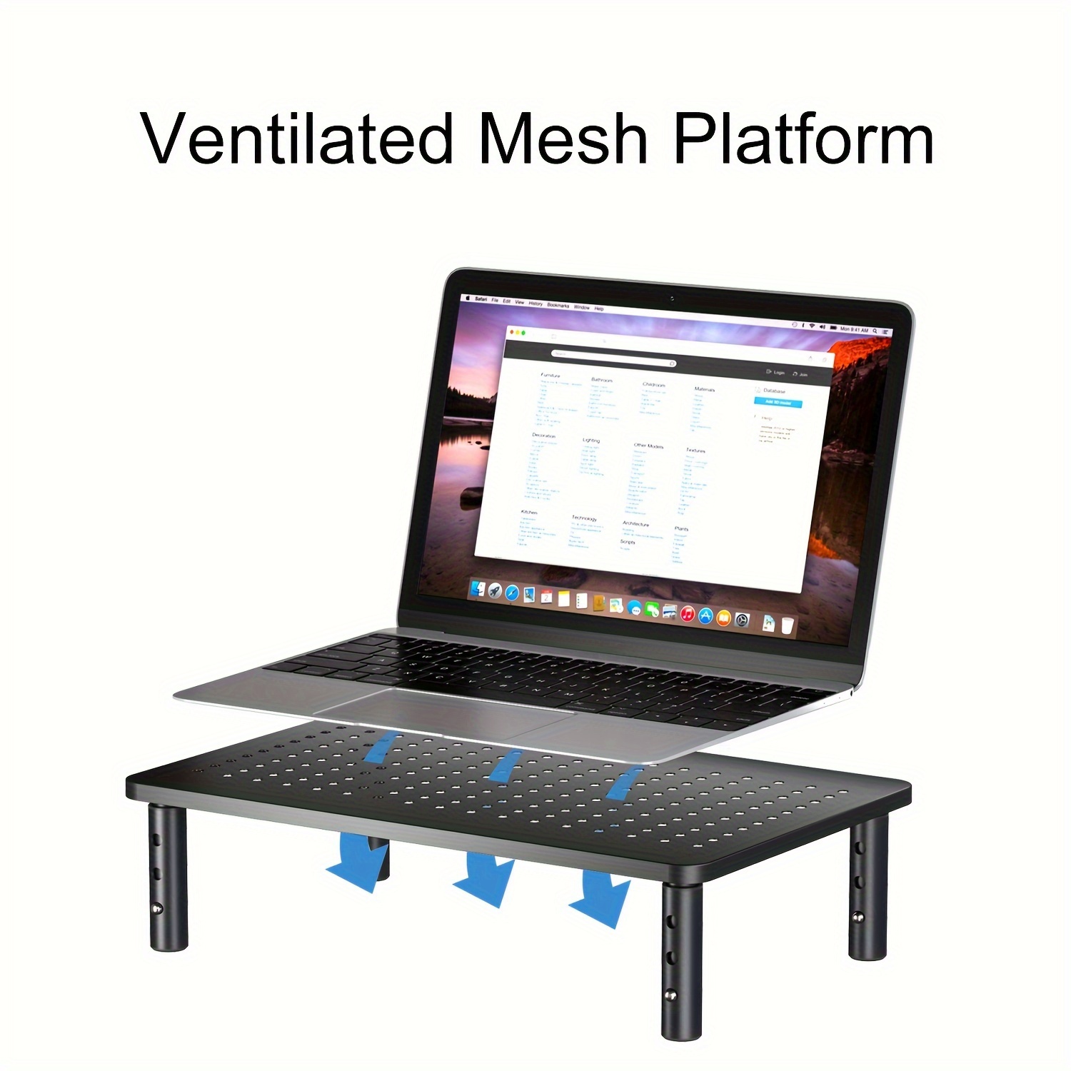 Office Monitor Elevated Stand 3 level Height Adjustable Temu